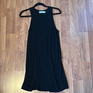 Fighting Eel Black Halter Sheath Dress